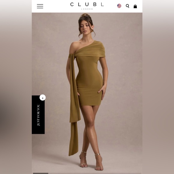 Bodycon Off the Shoulder Dress [NWT] - Picture 2 of 3